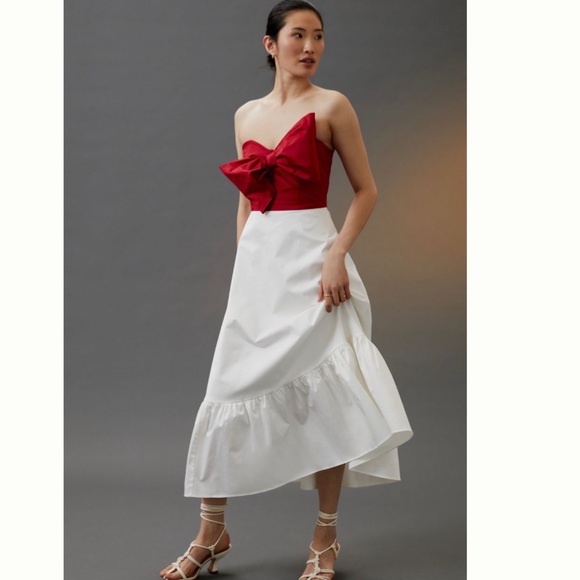 ANTHROPOLOGIE Hutch BOW-TIE Maxi DRESS - Picture 2 of 10